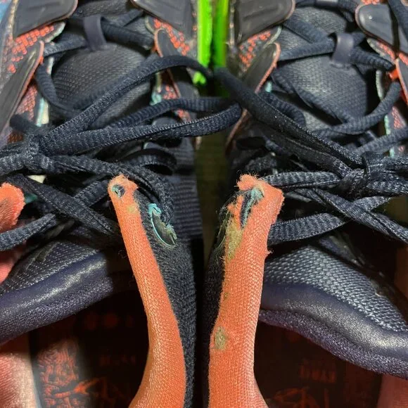 Nike Kyrie 7 Midnight Navy Basketball Shoes Sneakers Neon 🏀 Men's Size 9- used - Picture 11 of 16